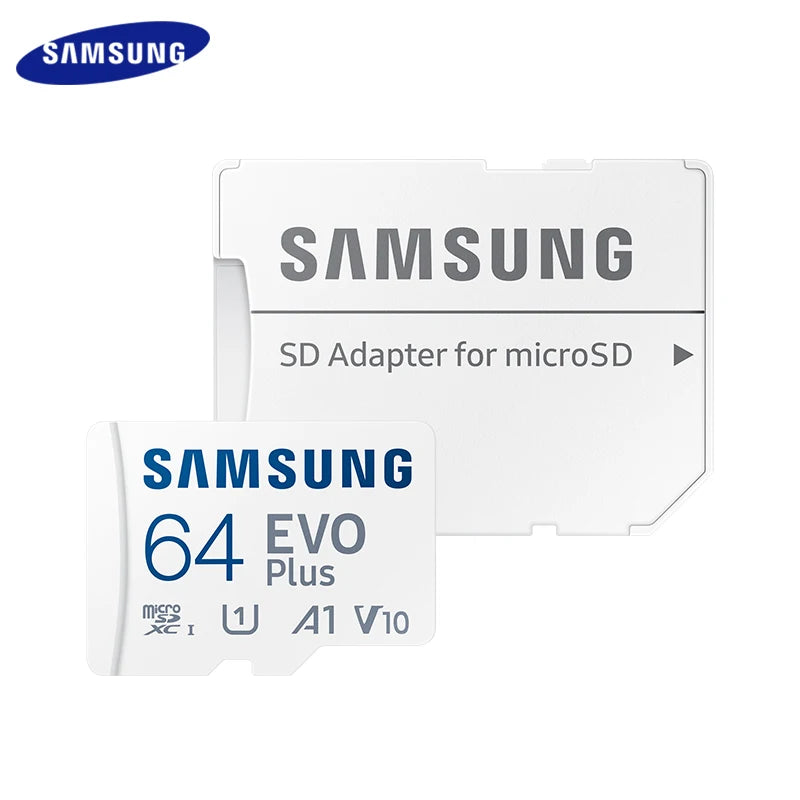 SAMSUNG EVO Plus Micro SD Card With Adapter 512GB 256GB 128GB TF Card A2 U3 V30 Memory Card 64GB A1 U1 V10 Flash Card for Phone