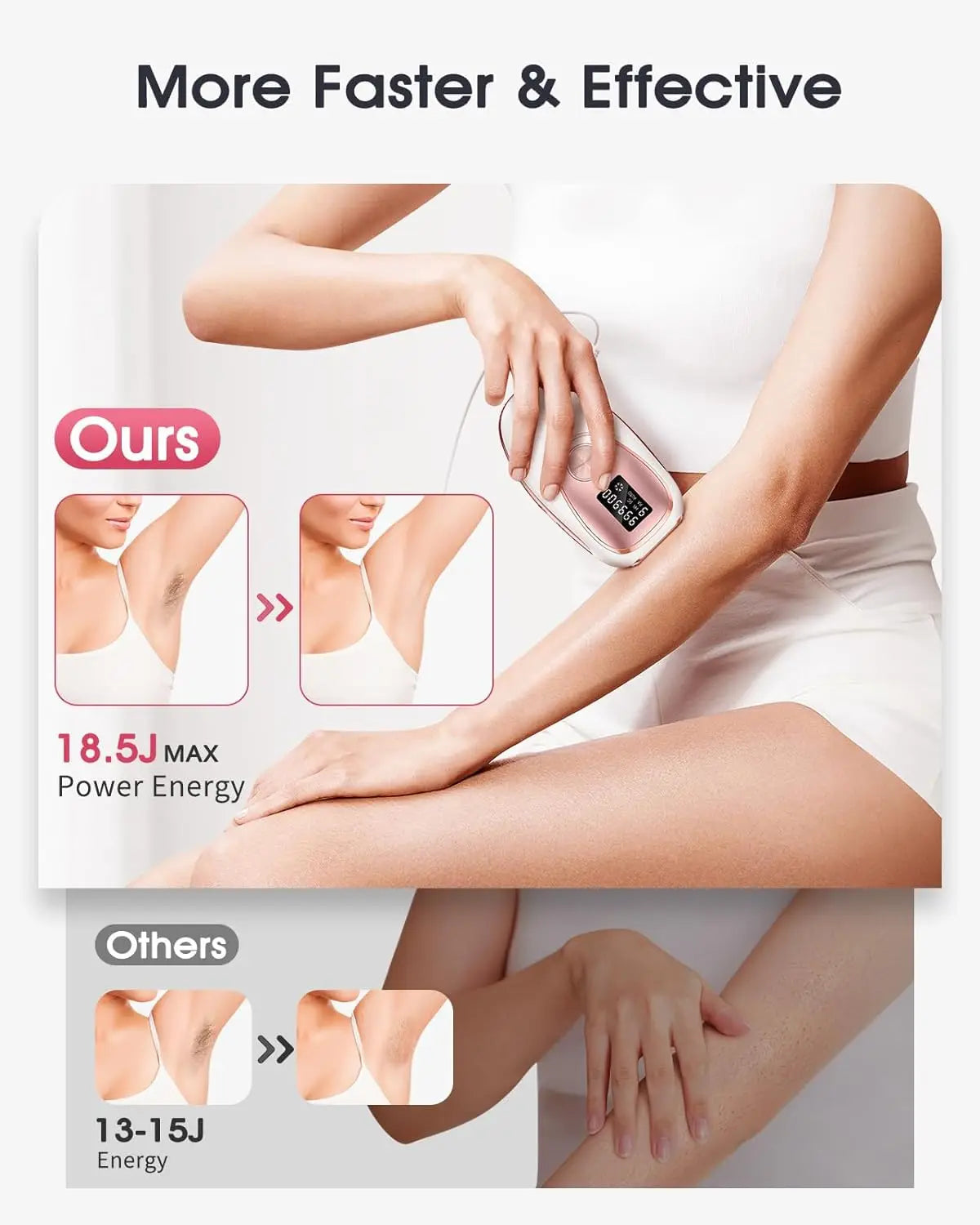 IPL Hair Removal Ice Cooling Women Men Upgraded 999,900 Flashes 5 Levels Permanent whole body Hair Removal Device Laser Epilator