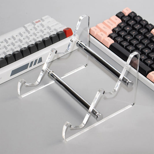 3 Tiers Display Keyboard Holder Transparent Acrylic Keyboard Stand for Computer Mechanical Keyboard  Rack Storage