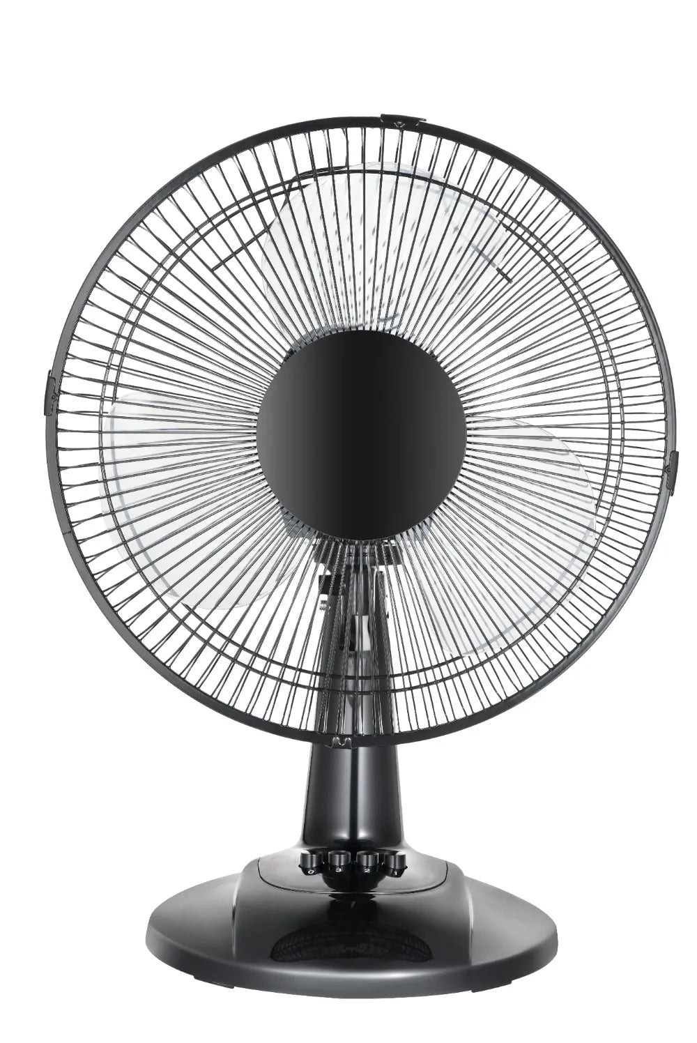 12" Fan Head Oscillating Portable Table Fan 3-Speeds Tilt Head for Bedroom or Office Black New 180-degree Pivoting Head