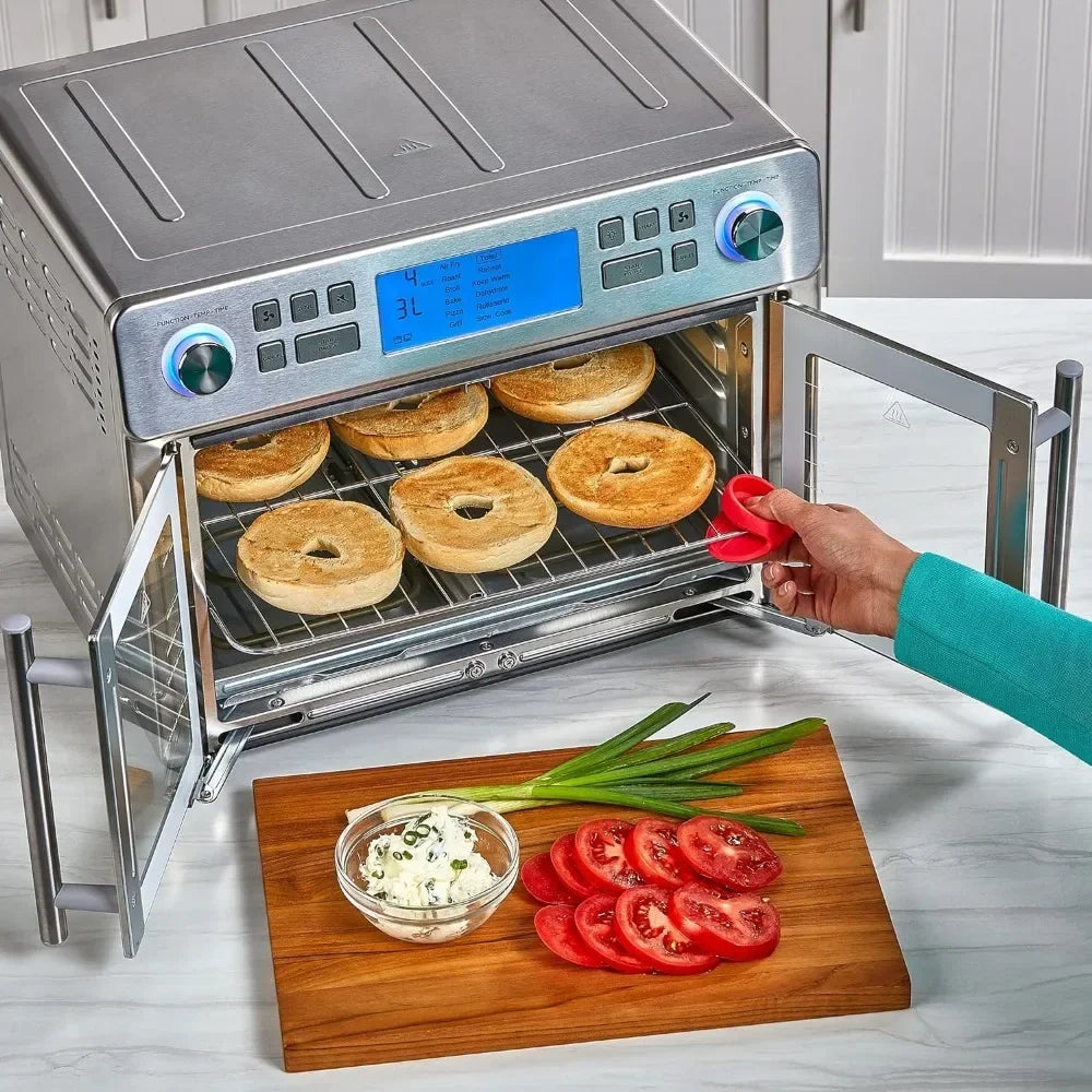 Air Fryers, Dual Zone Oven Combo with French Door, Two Foods in Two Different Ways At The Same Time, Faster,Deep Fryers