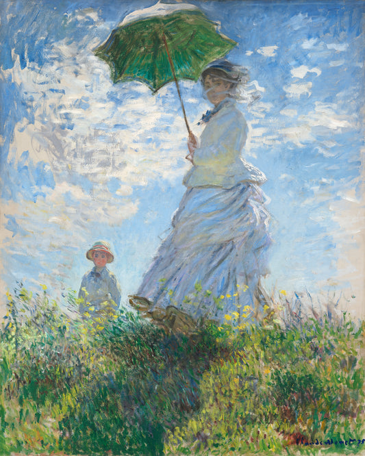 Claude Monet's - Madame Monet and Her Son (1875)