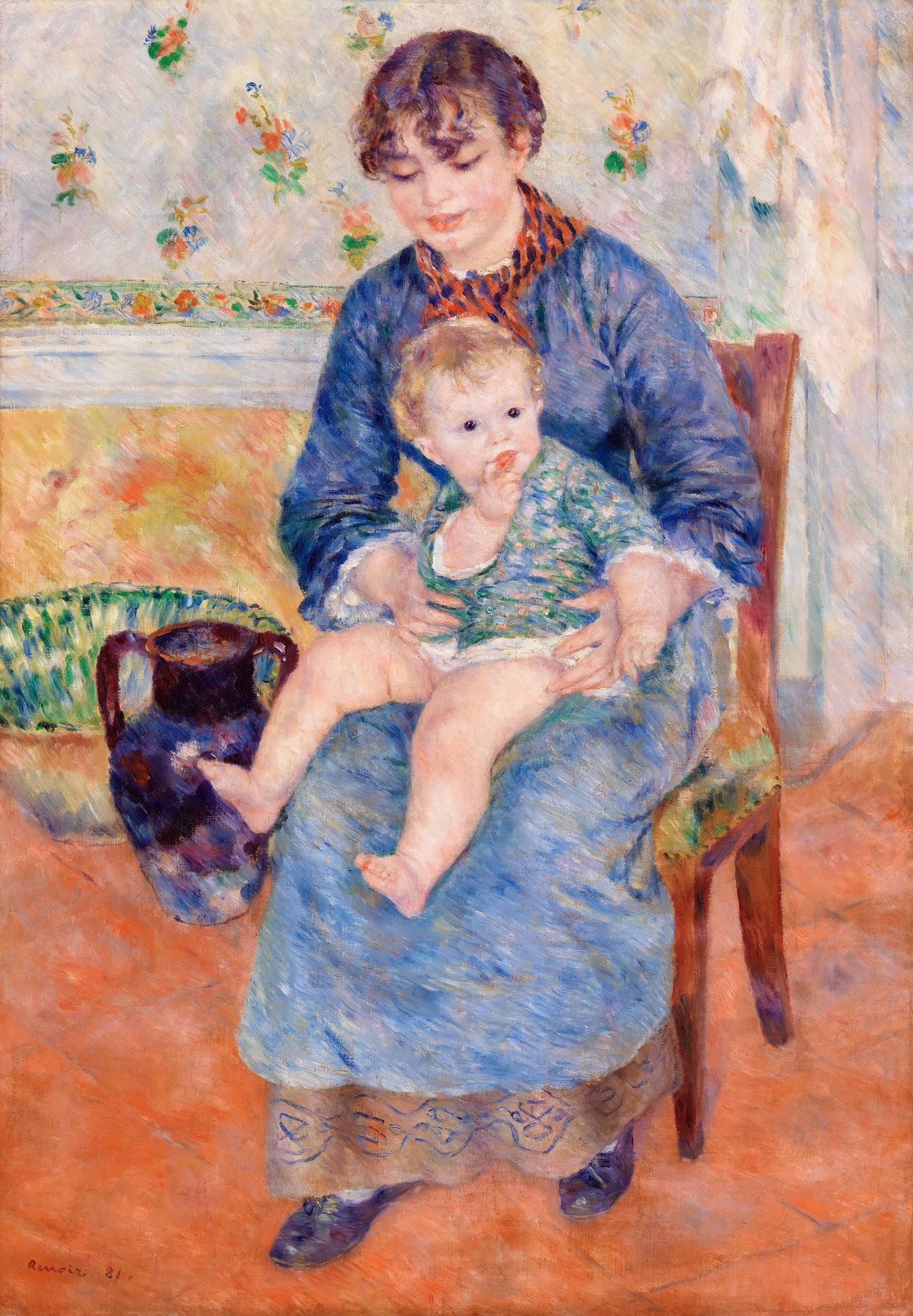 Young Mother (Jeune mère) (1881) by Pierre-Auguste Renoir